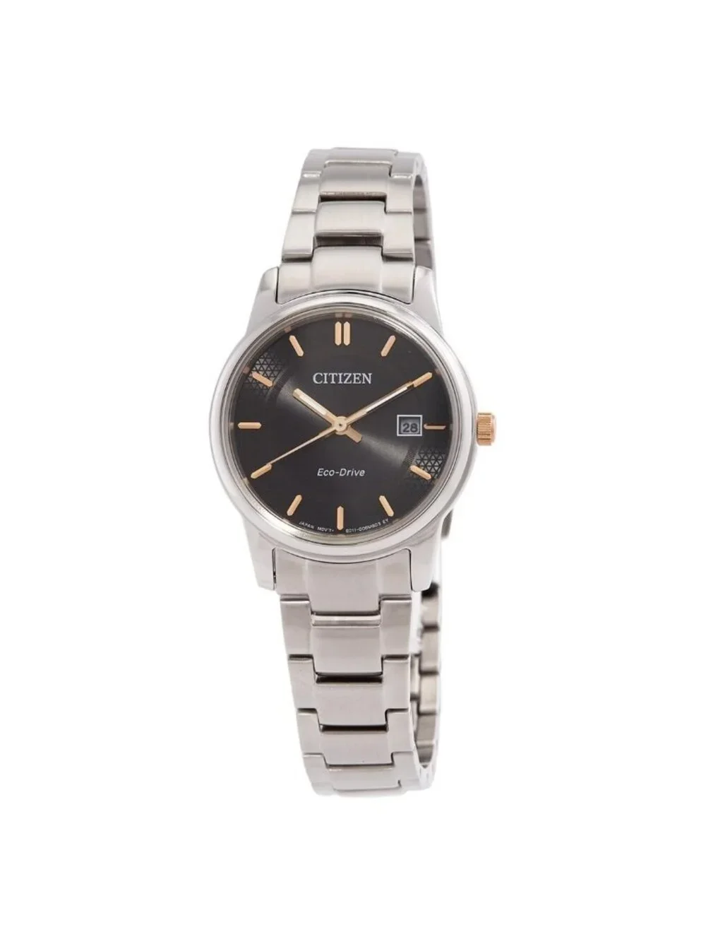 NWT Citizen Black Dial Stainless Steel Band Ladies Watch
